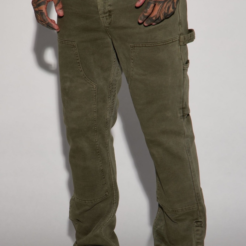 Men's Olive Cargo Pants